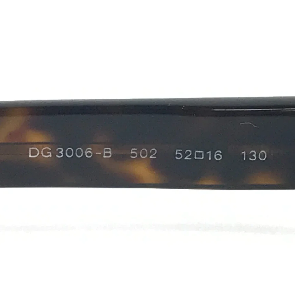 Dolce & Gabbana Eyeglasses Frames DG3006-B 502 Tortoise Crystals 52-16-130